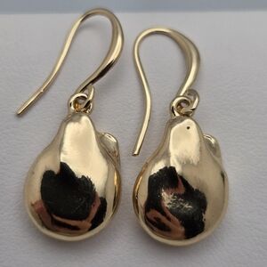 Merx Gold-Tone Organic Shaped Dangle Earrings NWT